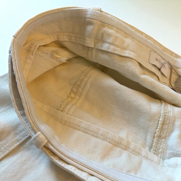 NWT Meshki Strapless Jean Mini Dress in Cream Medium - Picture 7 of 13